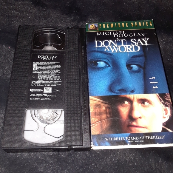 Don't Say A Word 20th century fox home vhr video tape - Picture 2 of 4